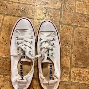 Converse White and Red Women's Sneakers